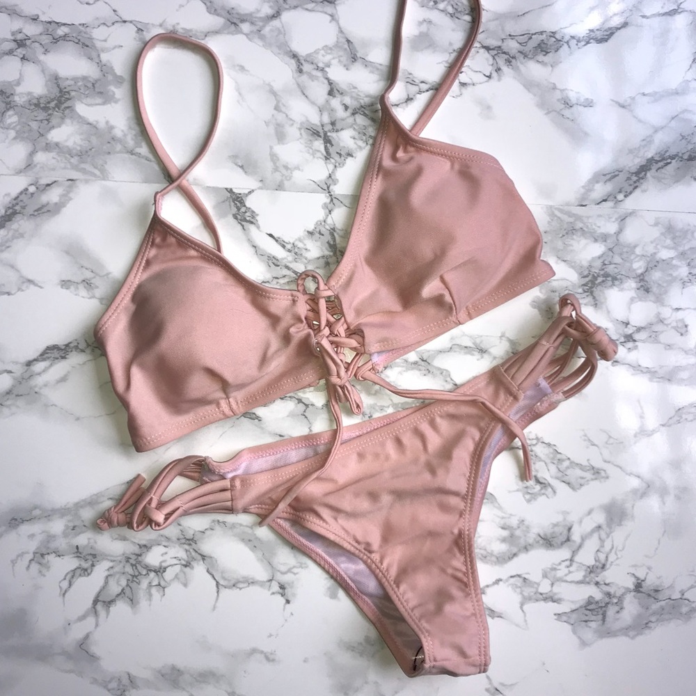 Blush pink bikini